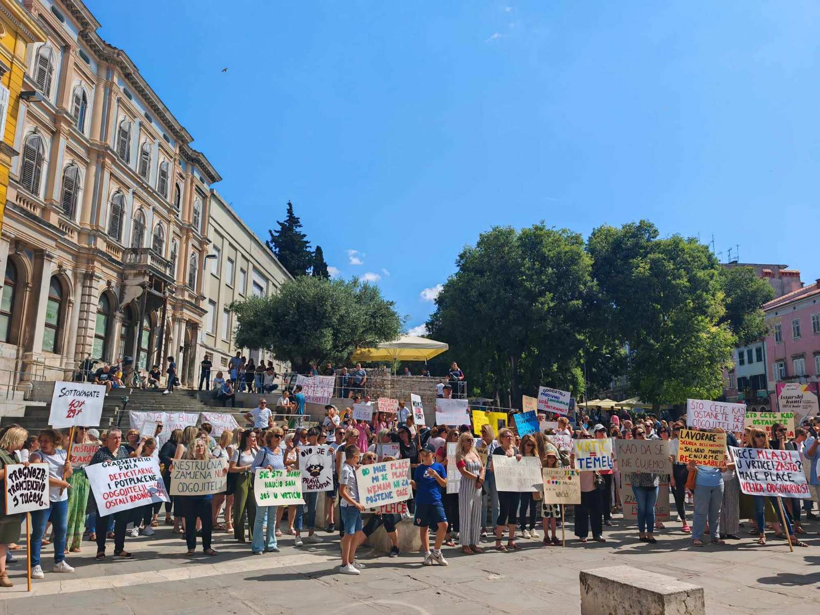 DOGOVOR JOŠ NIJE POSTIGNUT Djelatnici pulskih vrtića i Grad Pula ponovno će se sastati za tjedan dana